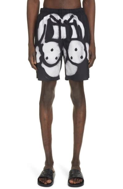 givenchy swim trunks dog|Givenchy Men's Chito Dog Swim Shorts In Black/white .